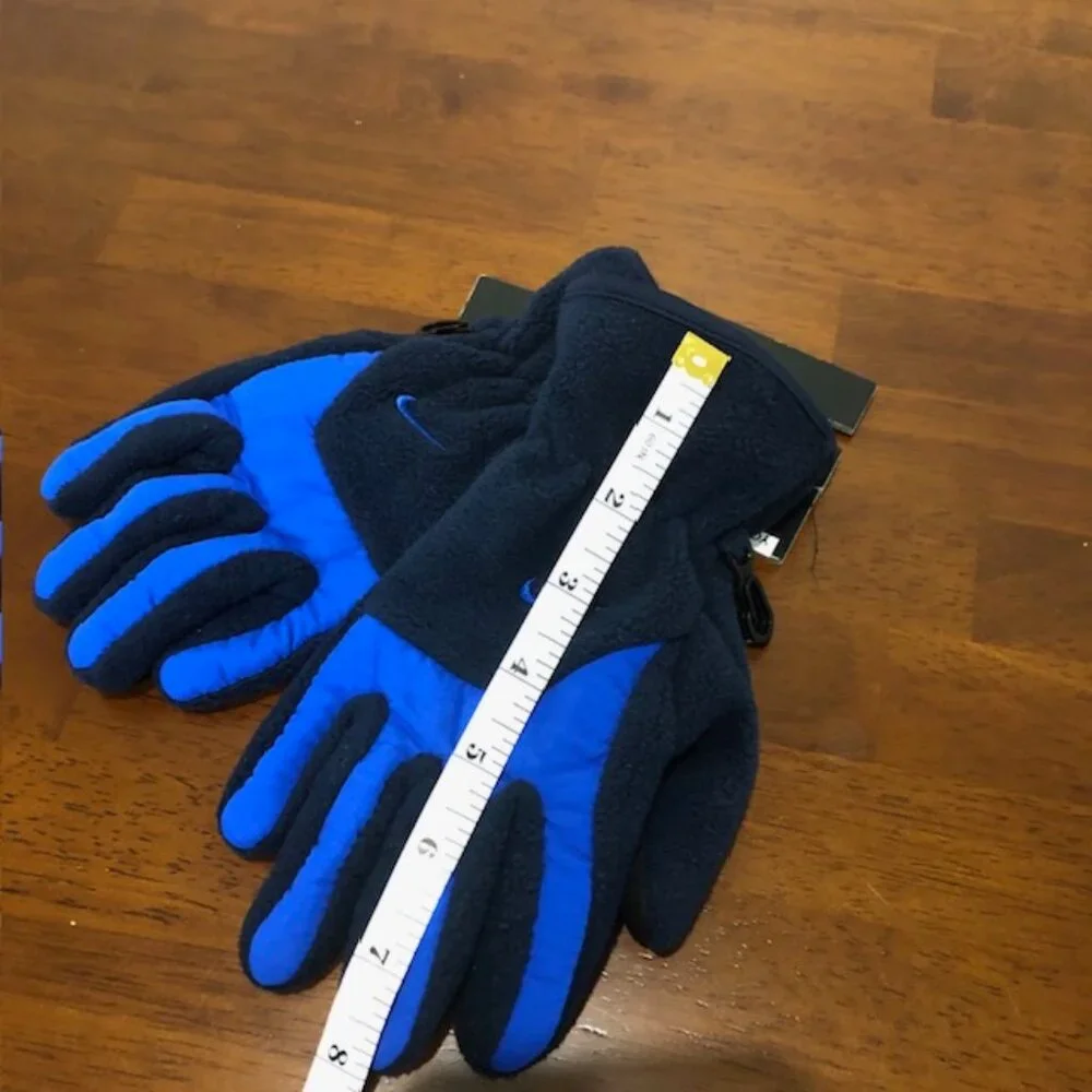 Nike Blue Two-Tone Youth Mitten Gloves NWT.
